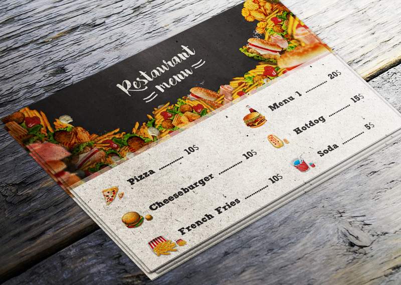 Create A Restaurant Menu